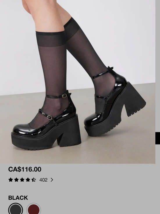Cider Shoes - Cider Black Patent Platform Mary Jane Heels